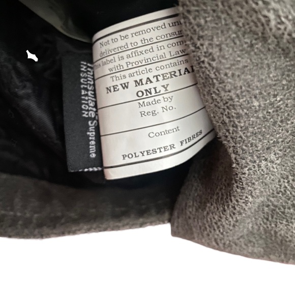 Blink Gray Suede Leather Jacket with Faux Leather Strap Detailing Size XXS - Picture 9 of 10